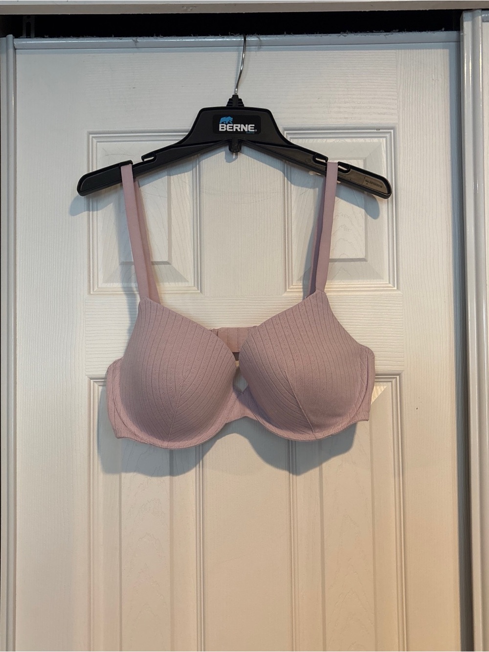 wild fable Light Mauve Ribbed Underwire Bra